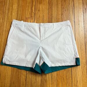 Oakley Golf Shorts Womens XL Performance Regular Fit White Green